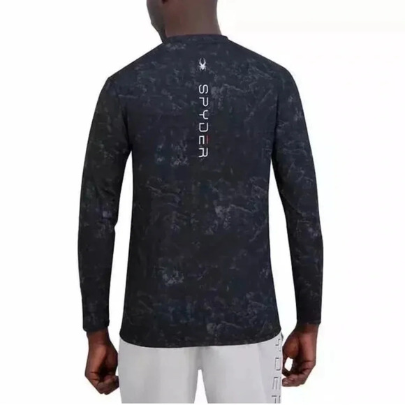 Spyder Men's Long Sleeve Rashguard - Picture 4 of 14